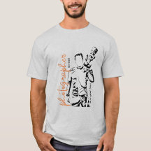 カメラパーソナライズされたレンズ撮影Tシャツ