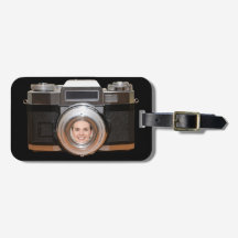 カメラパーソナライズされた写真ラゲージタグ