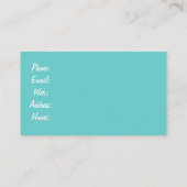 カメラブルーレトロ撮影フィルムイラストレーション 名刺 (裏面)