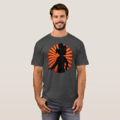 カメラヘッドの人、フィルムのオタクのTシャツに合図して下さい Tシャツ (正面フル)