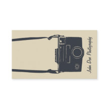 カメラベージュスタイリッシュレトロブルー