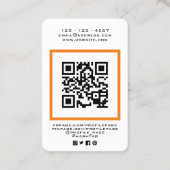 カメラポートレートの写真 名刺 (裏面)