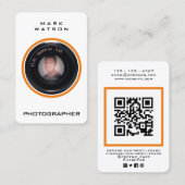 カメラポートレートの写真 名刺 (正面/裏面)