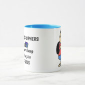 カメラマグを持つ漫画の男 マグカップ (中央)