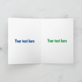 カメラマンおもしろいガのネズミイラストレーション カード (内部)