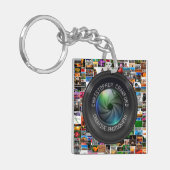 カメラマンおよび写真撮影ビジネスカメラレンズ キーホルダー (正面左)