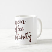 カメラマンのお気に入りのな事のマグ コーヒーマグカップ (正面右)