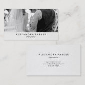 カメラマンのためのあなたの写真との最小主義の一見 名刺 (正面/裏面)