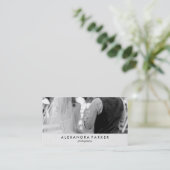 カメラマンのためのあなたの写真との最小主義の一見 名刺 (スタンド正面)