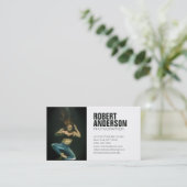 カメラマンのためのモダンな写真の名刺 名刺 (スタンド正面)