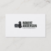 カメラマンのためのモダンな写真の名刺 名刺 (裏面)