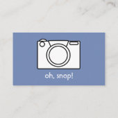 カメラマンのための完全なカメラの名刺 名刺 (裏面)