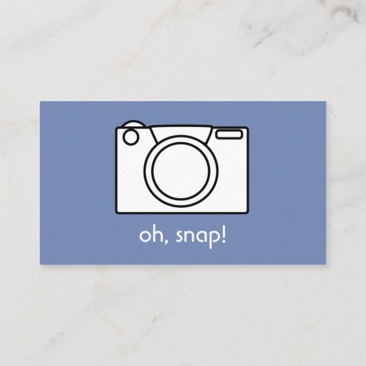 カメラマンのための完全なカメラの名刺 名刺 (裏面)