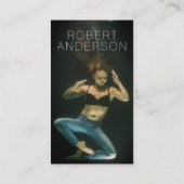 カメラマンのための暗くモダンな写真の名刺 名刺 (裏面)