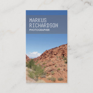 カメラマンのための自然の写真の名刺 名刺