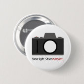 カメラマンのための"シュートMirrorless"のボタン 缶バッジ (正面&裏面)