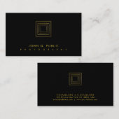 カメラマンのエレガントな金ゴールドの一見の写真撮影の贅沢 名刺 (正面/裏面)
