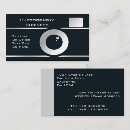 カメラマンのカメラ 名刺 (正面/裏面)