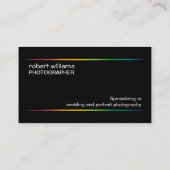 カメラマンのカラフルシャッター 名刺 (裏面)