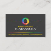 カメラマンのカラフルシャッター 名刺 (正面)