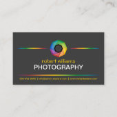 カメラマンのカラフルシャッター 名刺 (正面)