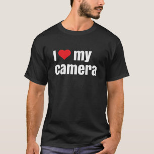 カメラマンのギフト女性Tが男性へ大好き Tシャツ