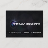 カメラマンのデザイン 名刺 (裏面)