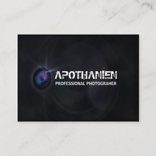 カメラマンのデザイン 名刺 (正面)