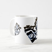 カメラマンのマグ コーヒーマグカップ (正面左)