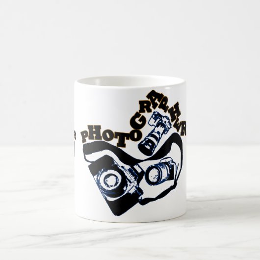 カメラマンのマグ コーヒーマグカップ (中央)