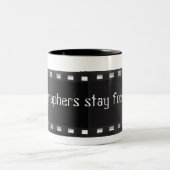 カメラマンのマグ ツートーンマグカップ (中央)