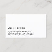 カメラマンのモダンで黒いラベルのシンプルの平野 名刺 (裏面)