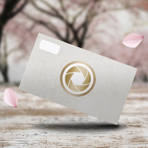 カメラマンのモダンなカメラのエレガントな写真撮影 名刺