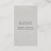 カメラマンのモダンな金ゴールドシャッターロゴの禅の流れ 名刺 (裏面)