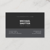 カメラマンのレトロのアナログのフィルムのカメラ 名刺 (裏面)