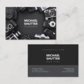 カメラマンのレトロのアナログのフィルムのカメラ 名刺 (正面/裏面)