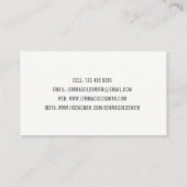 カメラマンの写真撮影の有価証券のテンプレート 名刺 (裏面)