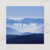 カメラマンの写真撮影の正方形 スクエア名刺 (正面)