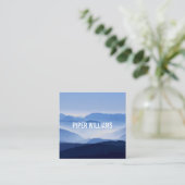 カメラマンの写真撮影の正方形 スクエア名刺 (スタンド正面)