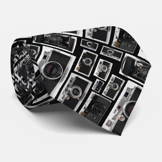 カメラマンの古いヴィンテージのカメラ ネクタイ (ロール)