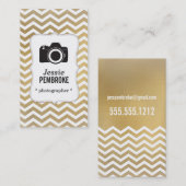 カメラマンの名刺-フェイクなホイル 名刺 (正面/裏面)