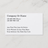 カメラマンの名刺 名刺 (裏面)