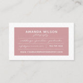 カメラマンの名刺 名刺 (裏面)