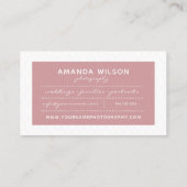 カメラマンの名刺 名刺 (裏面)