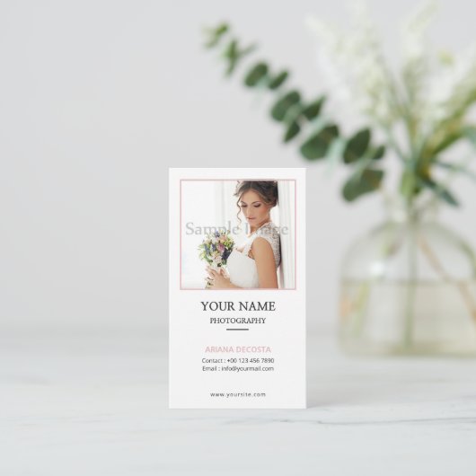 カメラマンの名刺 名刺 (スタンド正面)