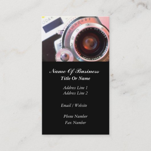 カメラマンの名刺 名刺 (正面)