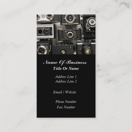 カメラマンの名刺 名刺 (正面)