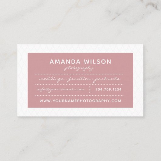 カメラマンの名刺 名刺 (裏面)