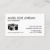 カメラマンの名刺 名刺 (裏面)