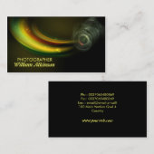 カメラマンの多彩でモダンな名刺 名刺 (正面/裏面)